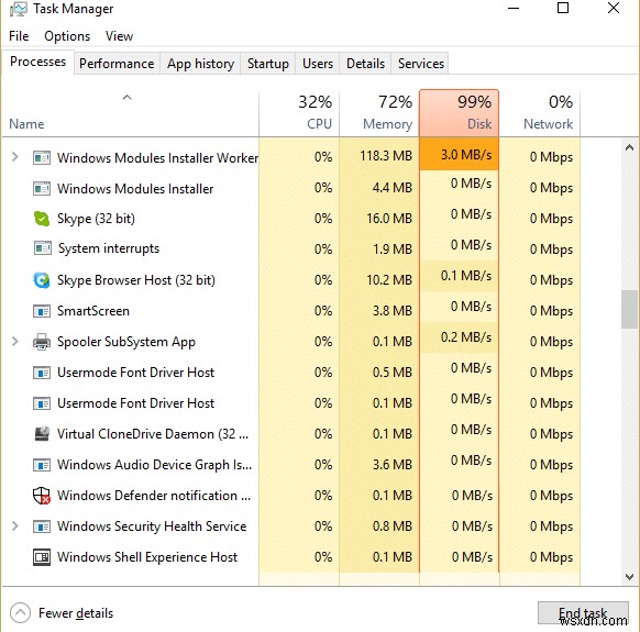 svchost.exe (netsvcs) による高 CPU 使用率の修正 