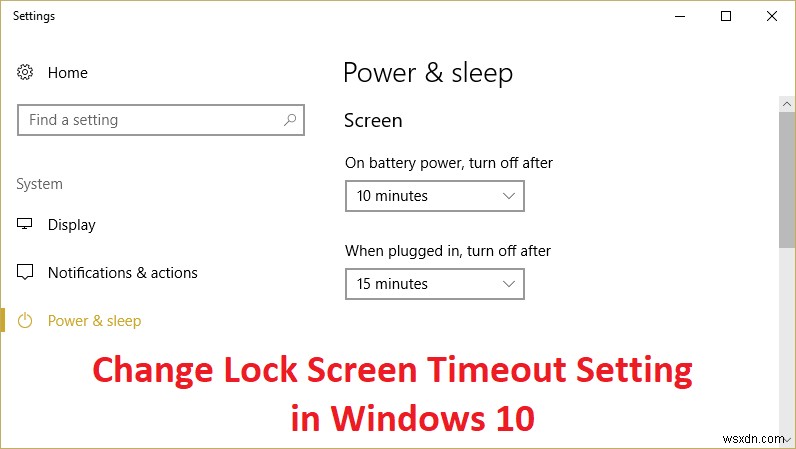 Windows 10 でロック画面のタイムアウト設定を変更する 