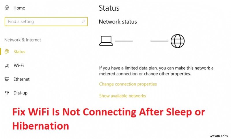 スリープまたは休止状態の後に WiFi が接続されない問題を修正 