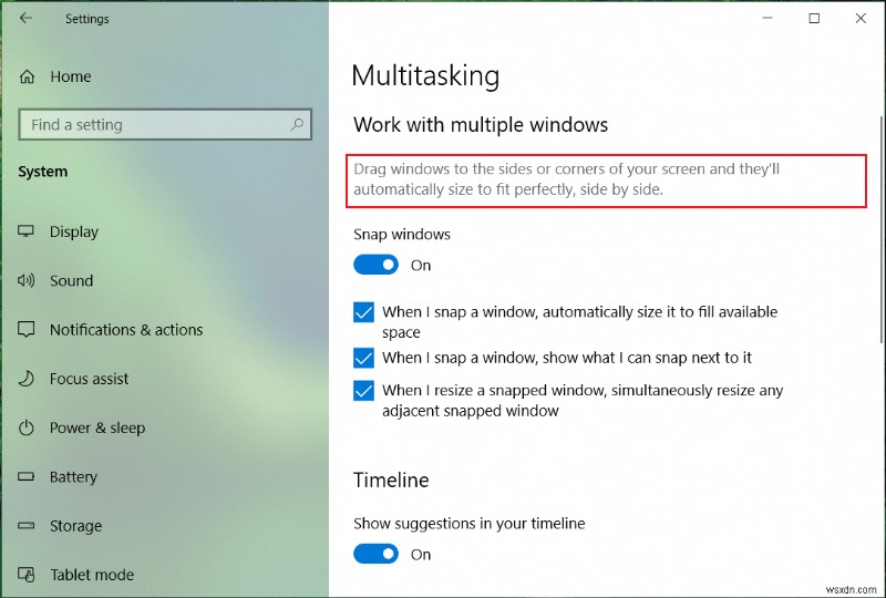 Windows 10 でスティッキー コーナーを無効にする方法 