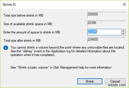 Windows 10 でシステム ドライブ パーティション (C:) を拡張する方法