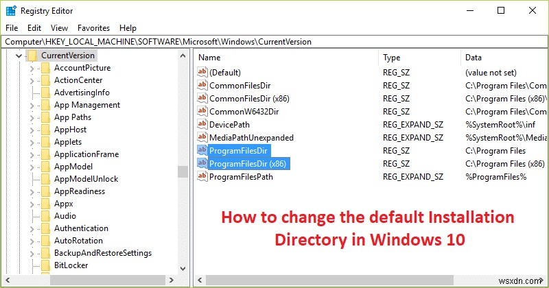 Windows 10 でデフォルトのインストール ディレクトリを変更する方法