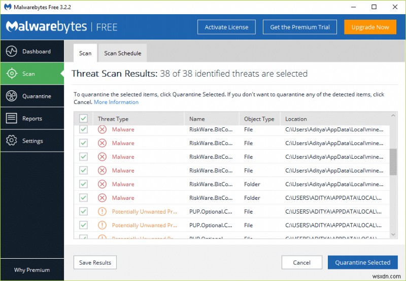 Malwarebytes Anti-Malware を使用してマルウェアを削除する方法 