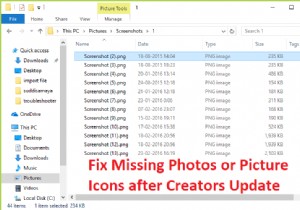 Windows 10 Creators Update 後に消えた写真・画像アイコンを復元する方法