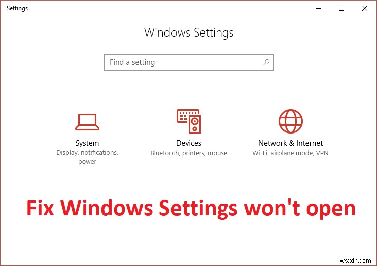Windows 10の設定が開かない問題を修正 
