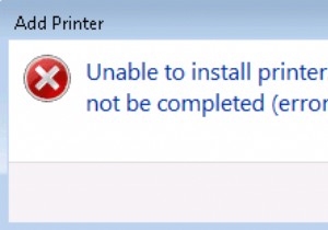 プリンターのインストールエラー0x000003ebを修正 
