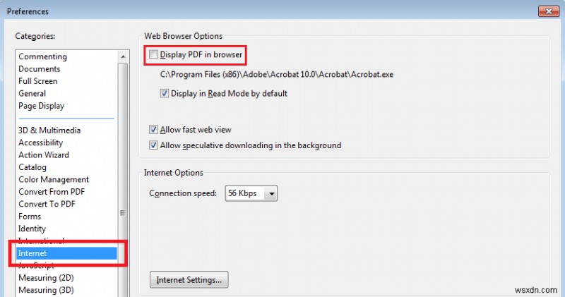 Internet Explorer で PDF ファイルを開けない問題を修正 