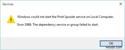 Windowsがローカルコンピューターで印刷スプーラーサービスを開始できなかった問題を修正 