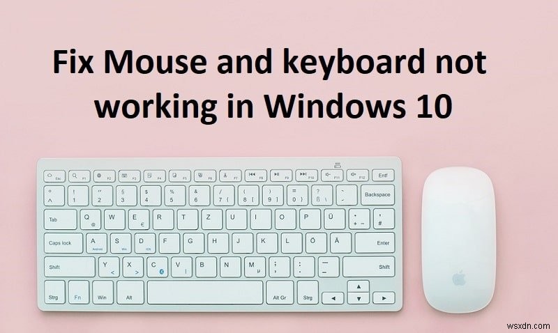 Windows 10 でマウスとキーボードが機能しない [解決しよう] 