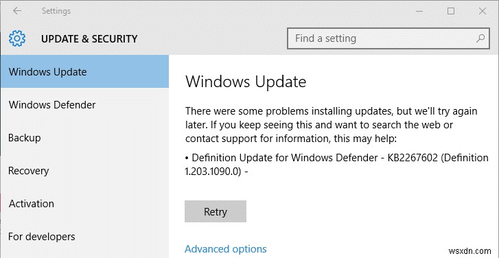 [修正済み] Windows Update エラー 0x80248007 