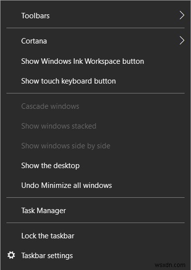 Windows 10 でタスク ビュー ボタンを無効にする 