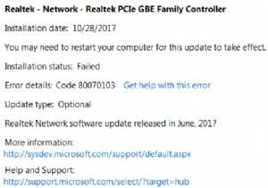 Windows Update エラー 80070103 を修正 