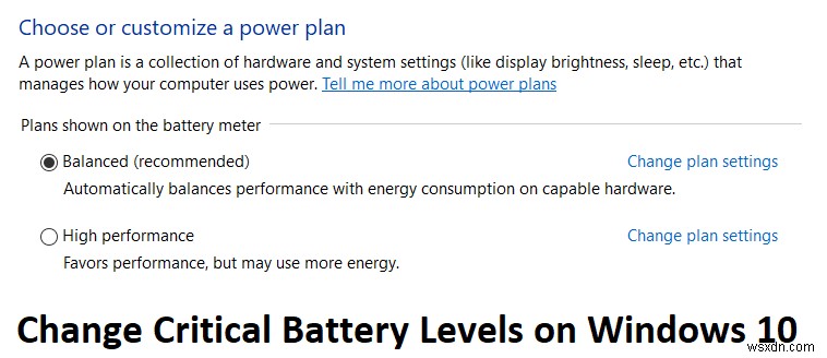 Windows 10 で重要なバッテリー レベルを変更する 