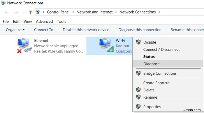 Windows 10 で WiFi に対して DHCP が有効になっていない問題を修正 