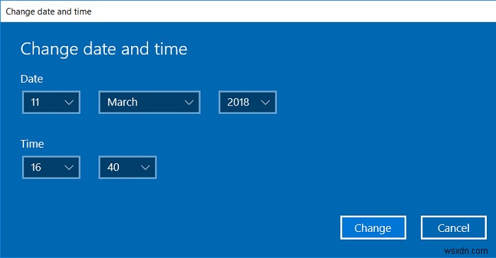 Windows 10 の間違った時刻の問題を修正 