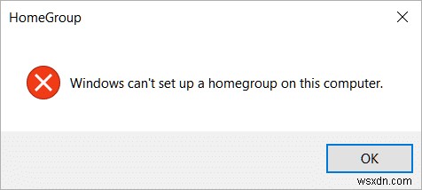 Windows はこのコンピューターにホームグループをセットアップできません [解決済み] 