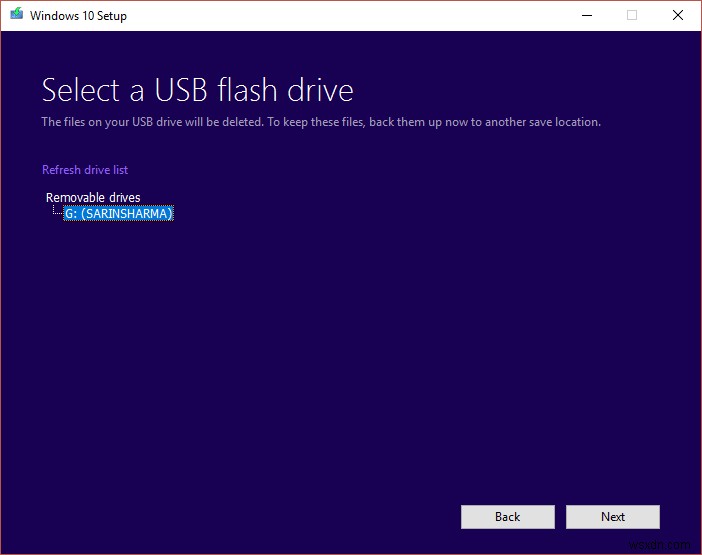 Windows 10 の起動可能な USB フラッシュ ドライブを作成する方法 