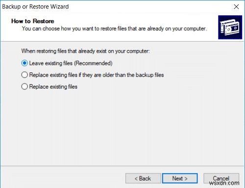 Windows 10でNTBackup BKFファイルを復元する方法 