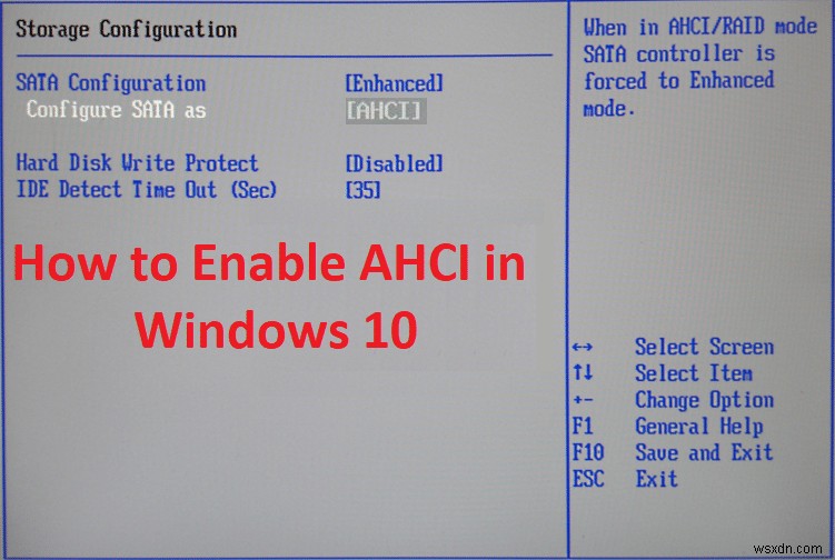 Windows 10 で AHCI モードを有効にする方法 