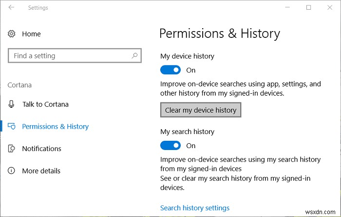 Windows 10 でデータ ログを無効にする方法 