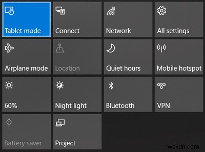 Windows 10 でタブレット モードに切り替える方法 
