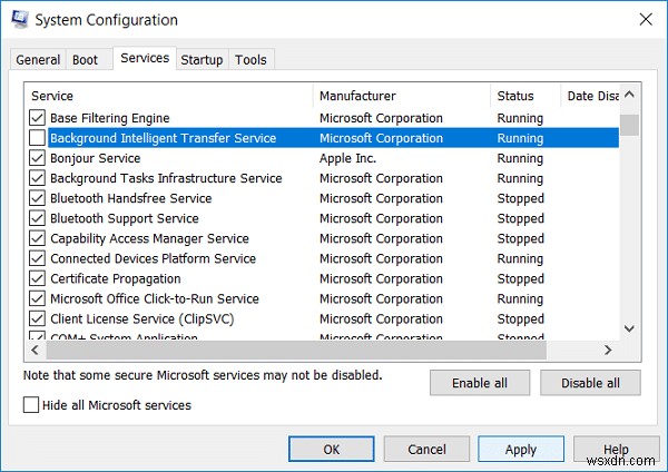 サービス ホストによる高い CPU 使用率の修正:ローカル システム 