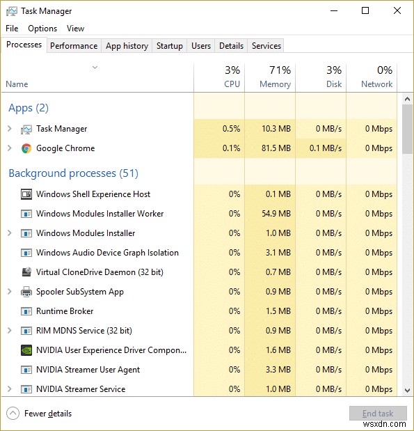 サービス ホストによる高い CPU 使用率の修正:ローカル システム 