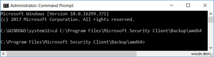 Windows 10 で Microsoft Security Essentials をアンインストールする 