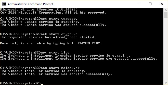 Windows Update エラー 0x80070020 を修正 