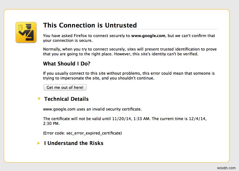 Sec_error_expired_certificate を修正する方法 