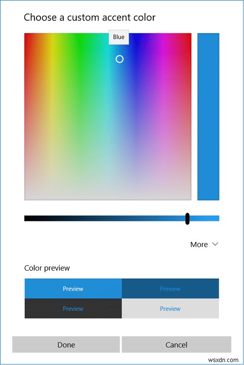 Windows 10 のスタート メニュー、タスクバー、アクション センター、タイトル バーの色を変更する