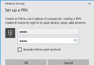 Windows 10 でアカウントに PIN を追加する方法