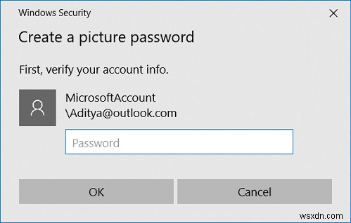 Windows 10 でピクチャ パスワードを追加する方法