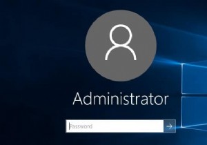 Windows 10 で組み込みの管理者アカウントを有効または無効にする 