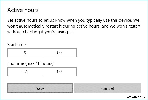 Windows 10 Update のアクティブ時間を変更する方法