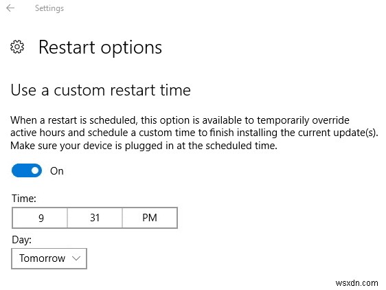 Windows 10 Update のアクティブ時間を無効にする 