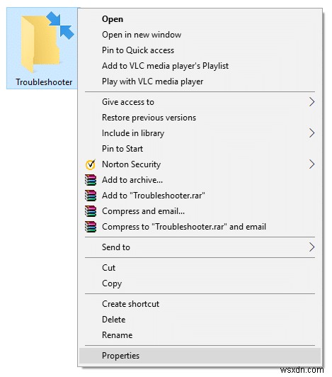 Windows 10 で圧縮ファイルとフォルダーの青い矢印アイコンを削除する 