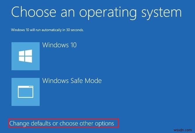 Windows 10 の起動時にオペレーティング システムの一覧を表示する時間を変更する 