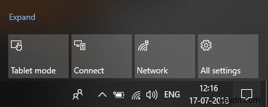 Windows 10 で Bluetooth を有効または無効にする 