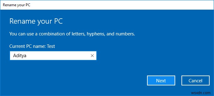 Windows 10 でコンピューター名を変更する方法 