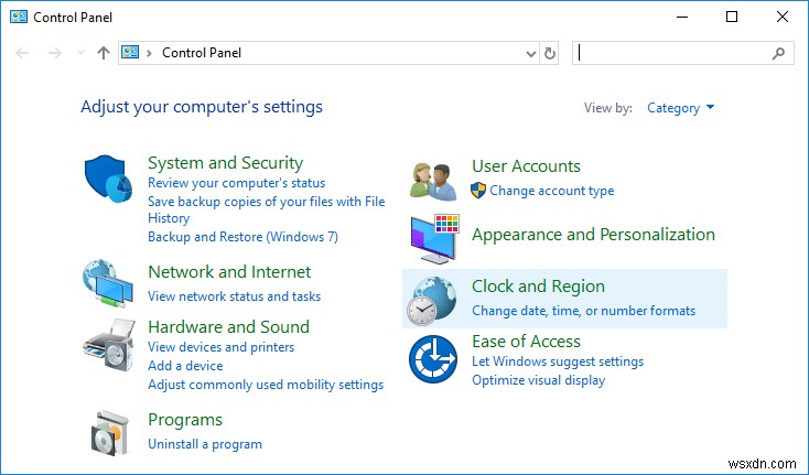 Windows 10 で国または地域を変更する方法