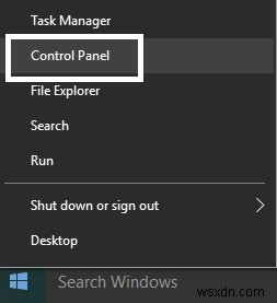 Windows 10 の WinX メニューにコントロール パネルを表示する 