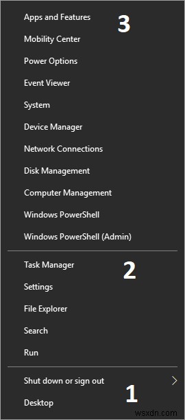 Windows 10 の WinX メニューにコントロール パネルを表示する 