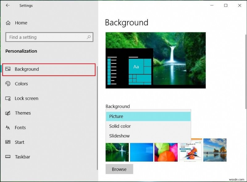 Windows 10でデスクトップの壁紙を変更する方法 