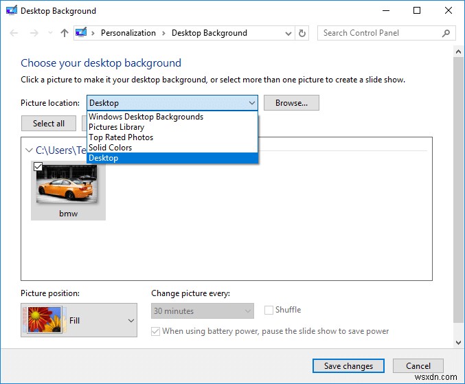 Windows 10でデスクトップの壁紙を変更する方法 