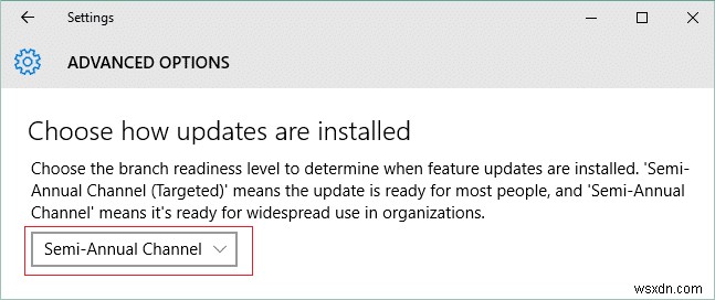 Windows 10 の機能更新プログラムと品質更新プログラムを延期する 