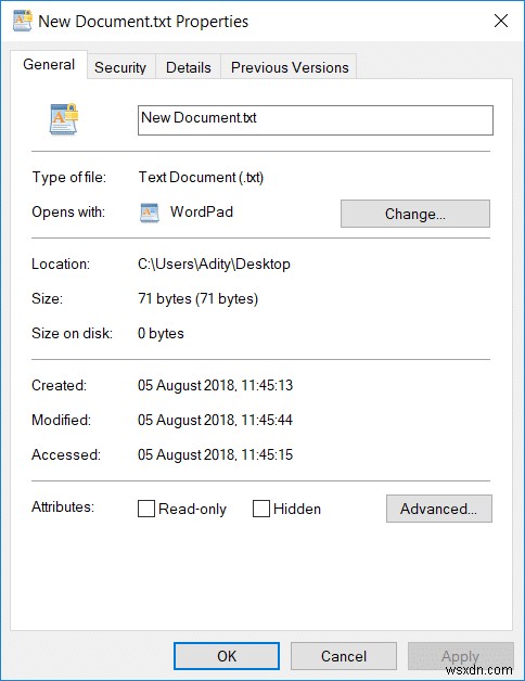 Windows 10 で EFS 暗号化ファイルとフォルダーを復号化する 
