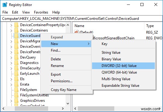 Windows 10 で Credential Guard を有効または無効にする 