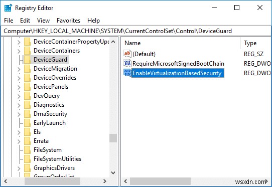 Windows 10 で Credential Guard を有効または無効にする 