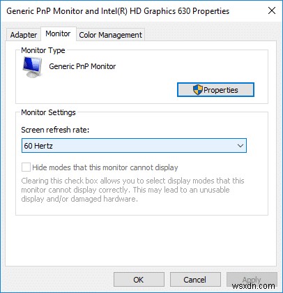 Windows 10 でモニターのリフレッシュ レートを変更する方法